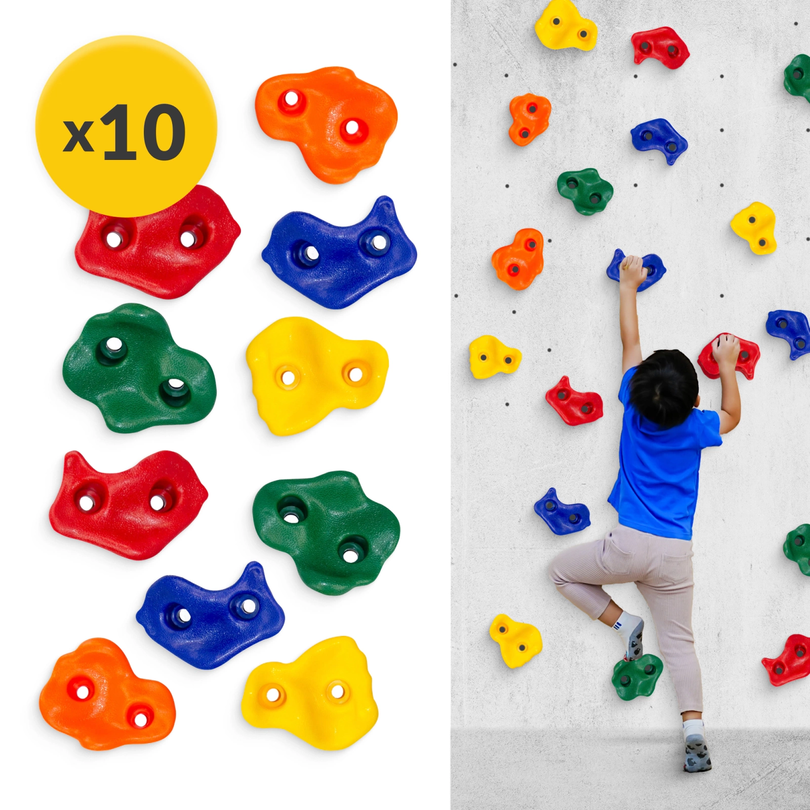 kamienie do wspinaczki zestaw 10szt 5 kolorów