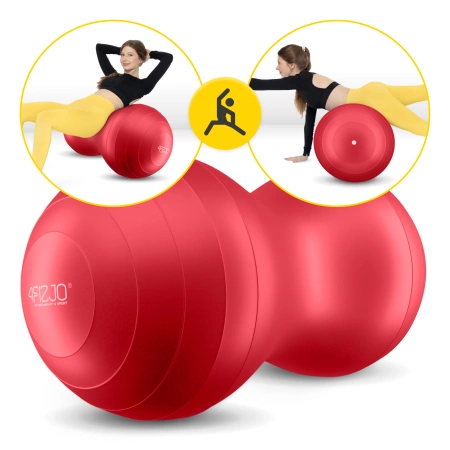 AIR BALL PEANUT gimnasztikai labda, piros