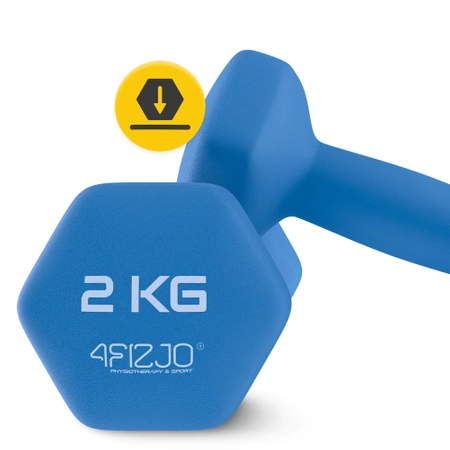 Classic öntöttvas kézisúlyzó, 2 x 2 kg