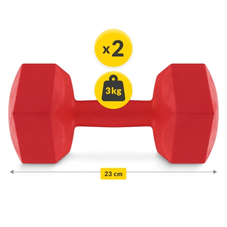 Bitumenes kézi súlyzó 2 x 3 kg