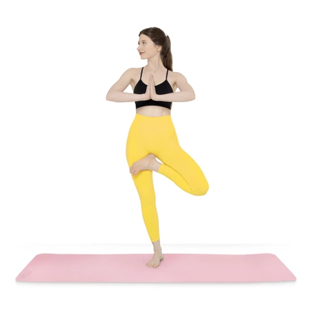 TPE csúszásgátló torna- és jógaszőnyeg, 1 cm, rózsaszín
