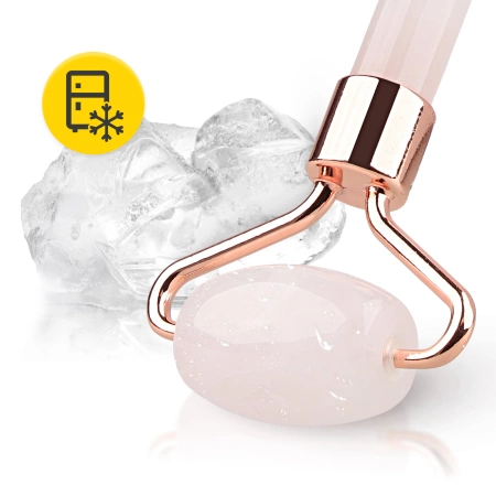 Természetes rózsakvarc arcgörgő