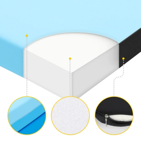 Összehajtható tornamatrac, kék