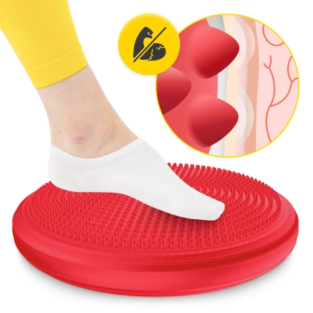 MED+ egyensúlyozó párna, 33 cm, piros