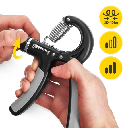 Állítható szilikon marokerősítő, szürke