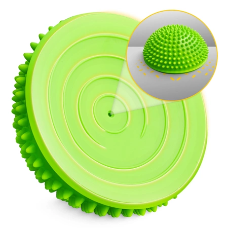 Szenzoros egyensúlyozó félgömb, 2 db, zöld