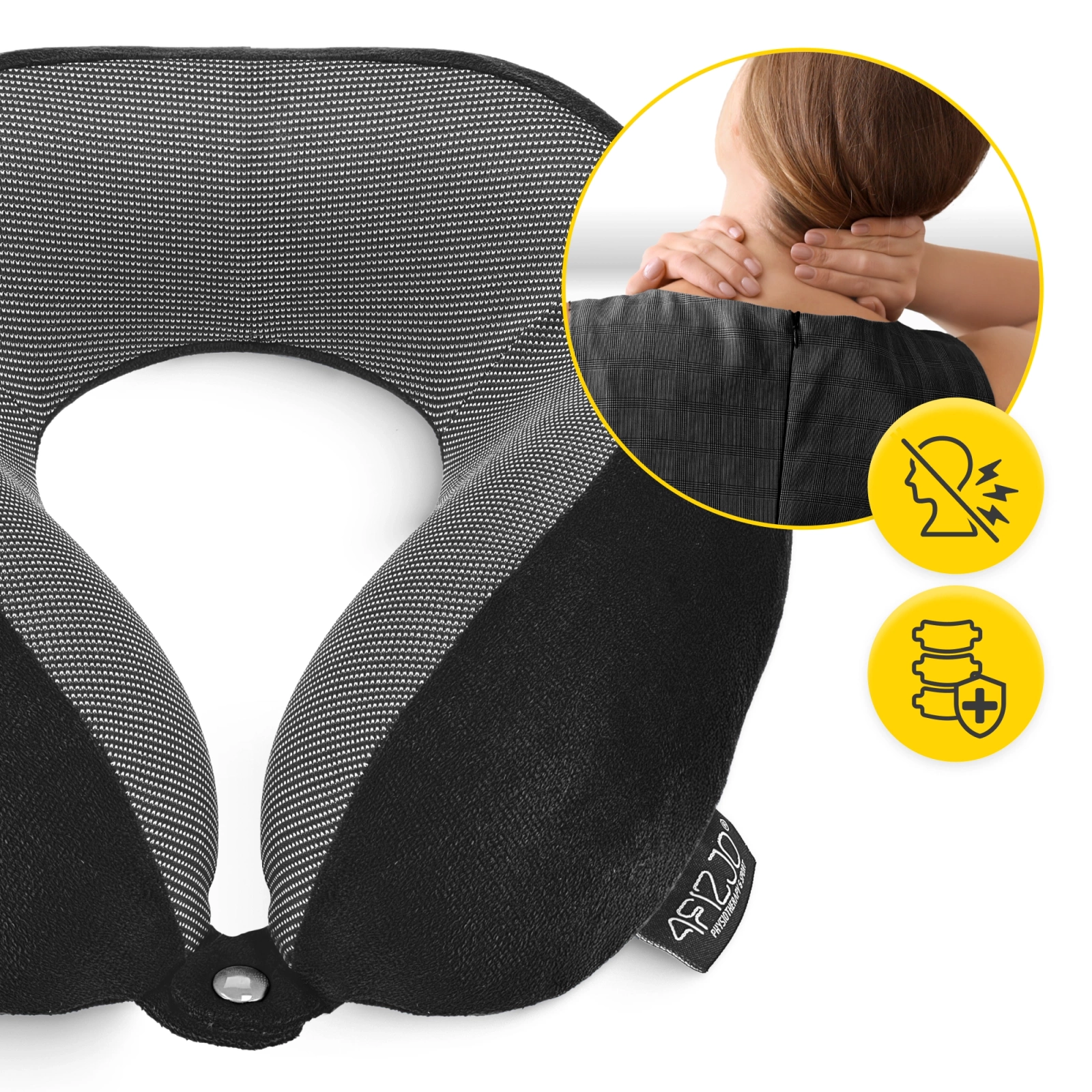 poduszka rogal podrozna do samolotu do samochodu