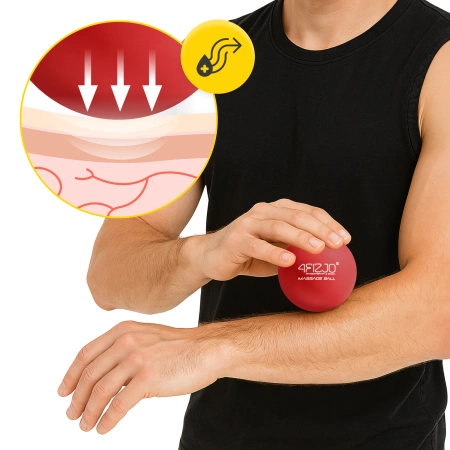 Lacrosse Massage Ball masszázslabda, piros