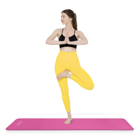 NBR torna- és jógaszőnyeg, 180 × 60 × 1,5 cm, rózsaszín