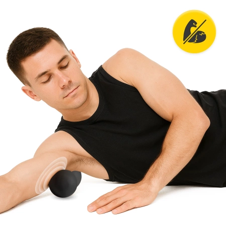 DOUBLE BALL dupla masszázslabda, fekete