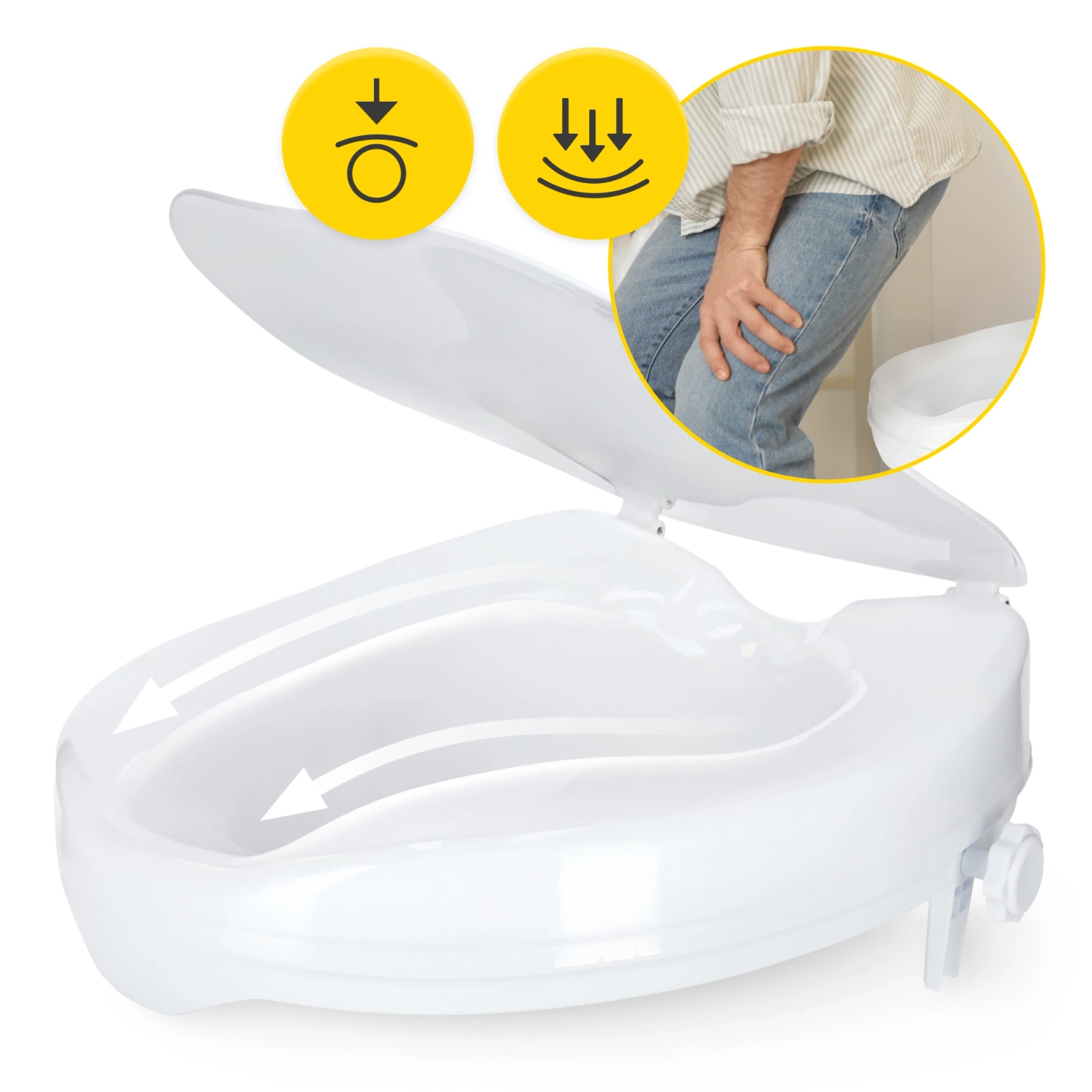 Nakładka podwyższająca na sedes 5 cm / 10 cm / 15 cm – komfort i bezpieczeństwo w łazience