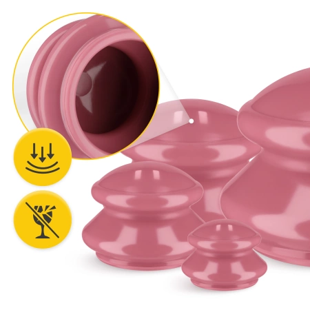 Gumiköpöly készlet, 4 db, rózsaszín