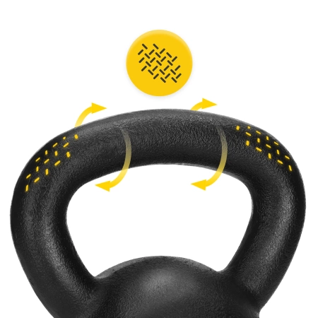 Öntöttvas kettlebell, 10 kg