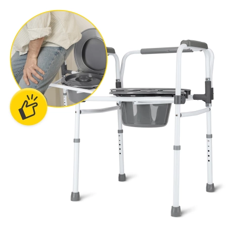 Zuhanyzószék háttámlával és kartámasszal