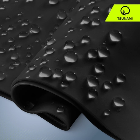 TSUNAMI unisex úszósapka, fekete