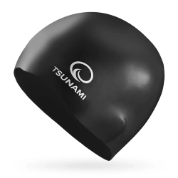 TSUNAMI PRO unisex úszósapka, fekete