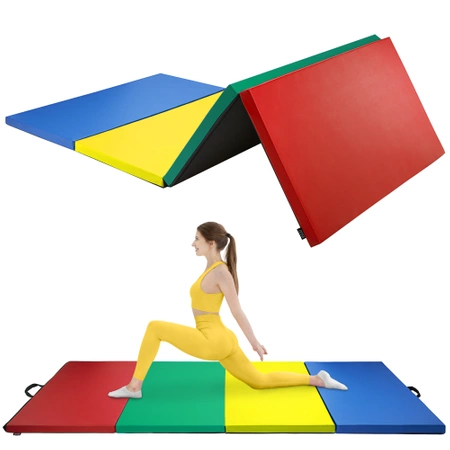 Összehajtható tornaszőnyeg, XL, sokszínű