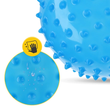 Tüskés rehabilitációs labda, 20 cm, kék