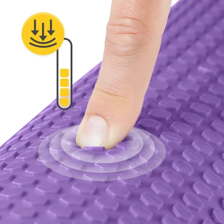 CARE+ bordázott masszázshenger, 60 cm, lila