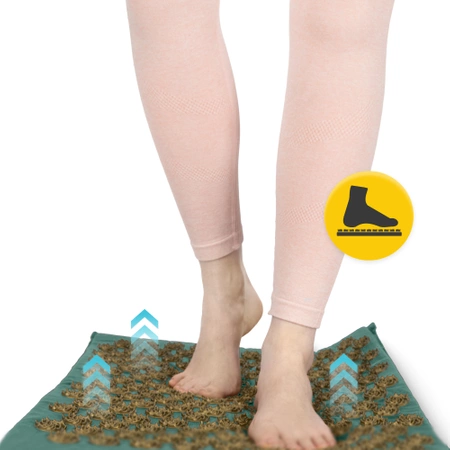 ECO akupresszúrás matrac párnával, XL, zöld