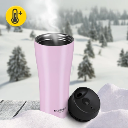 Mountain Goat TRAVEL termosz, 380 ml, rózsaszín