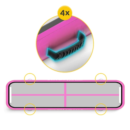 AIR MAT akrobatikai pálya, 4 x 1 x 0.15 m