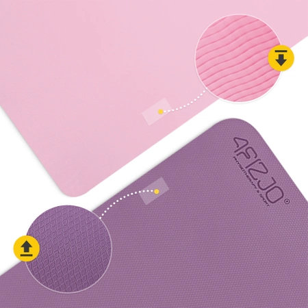 TPE csúszásgátló torna- és jógaszőnyeg, 1 cm, lila