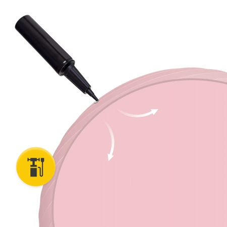 Felfújható gimnasztikai labda, 85 cm, rózsaszín