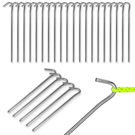 Acél sátorcövek készlet, 20 db