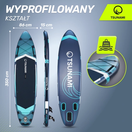 TSUNAMI PRO SUP deszka, 350 cm, T12