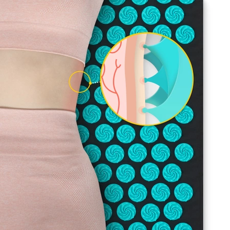 ECO akupresszúrás matrac párnával, XL, kék