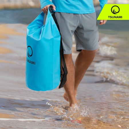 TSUNAMI vízálló zsák, 30 l, kék