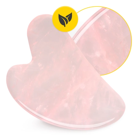 Klasszikus Gua Sha kő természetes rózsakvarcból