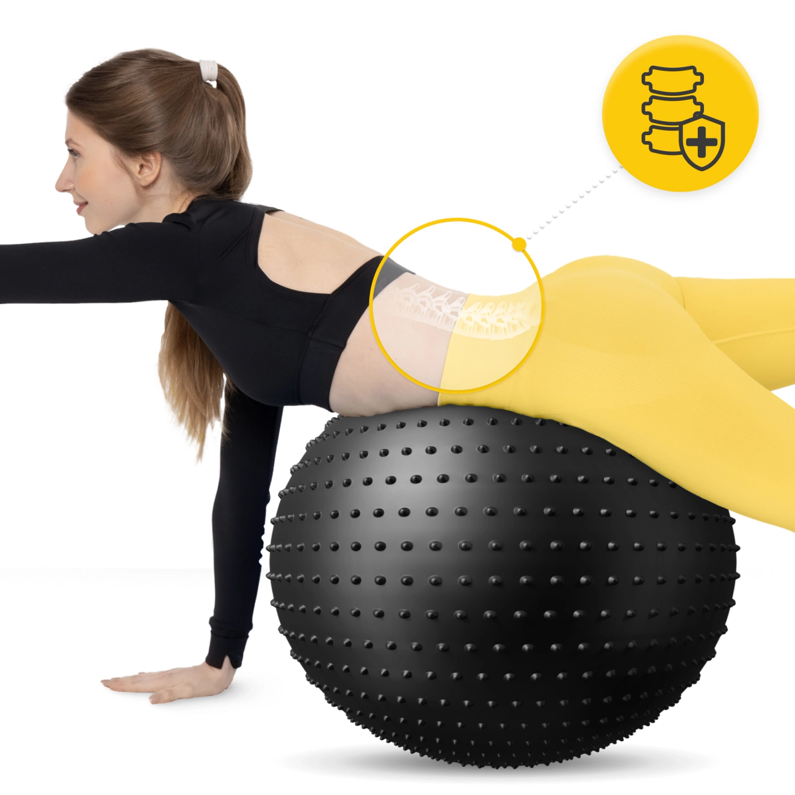 pilka gimnastyczna dmuchana do rehabilitacji 