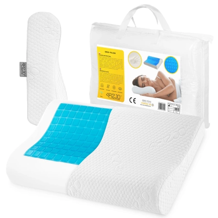 ERGO+ memóriahabos párna hűsítő gélbetéttel