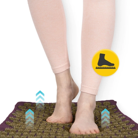 ECO akupresszúrás matrac hajdina és kókusz töltettel, lila