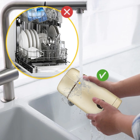 Rozsdamentes acél étkezési termosz, 1 l, arany