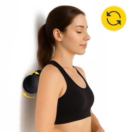 DOUBLE BALL dupla masszázslabda, fekete