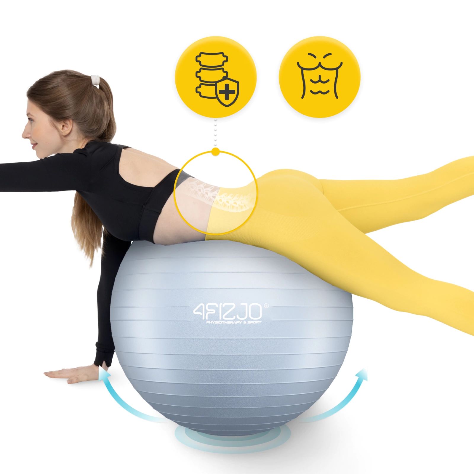 pilka gimnastyczna dmuchana do rehabilitacji