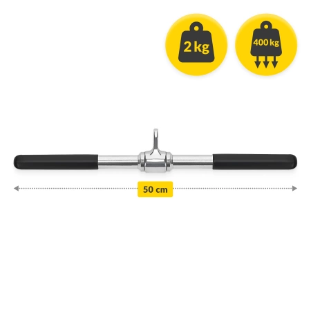 Forgatható egyenes kétkezes fogantyú, 50 cm