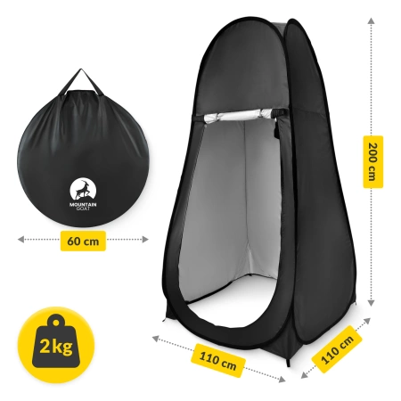 Mountain Goat zuhanysátor, fekete