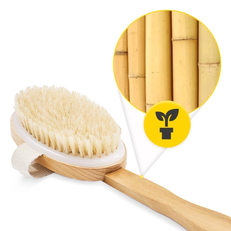 Hosszú, 2 az 1-ben fürdő- és masszázskefe