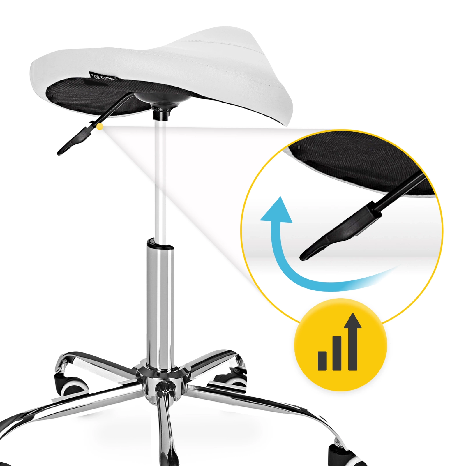 taboret stolek do masazu obrotowy wygodny lekarski kosmetyczny do gabinetu ergo 4fizjo