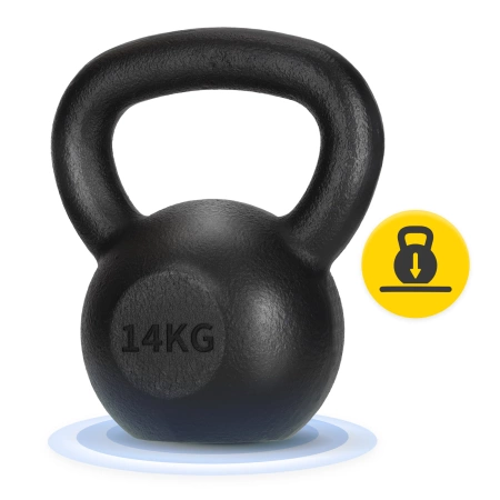 Öntöttvas kettlebell, 14 kg