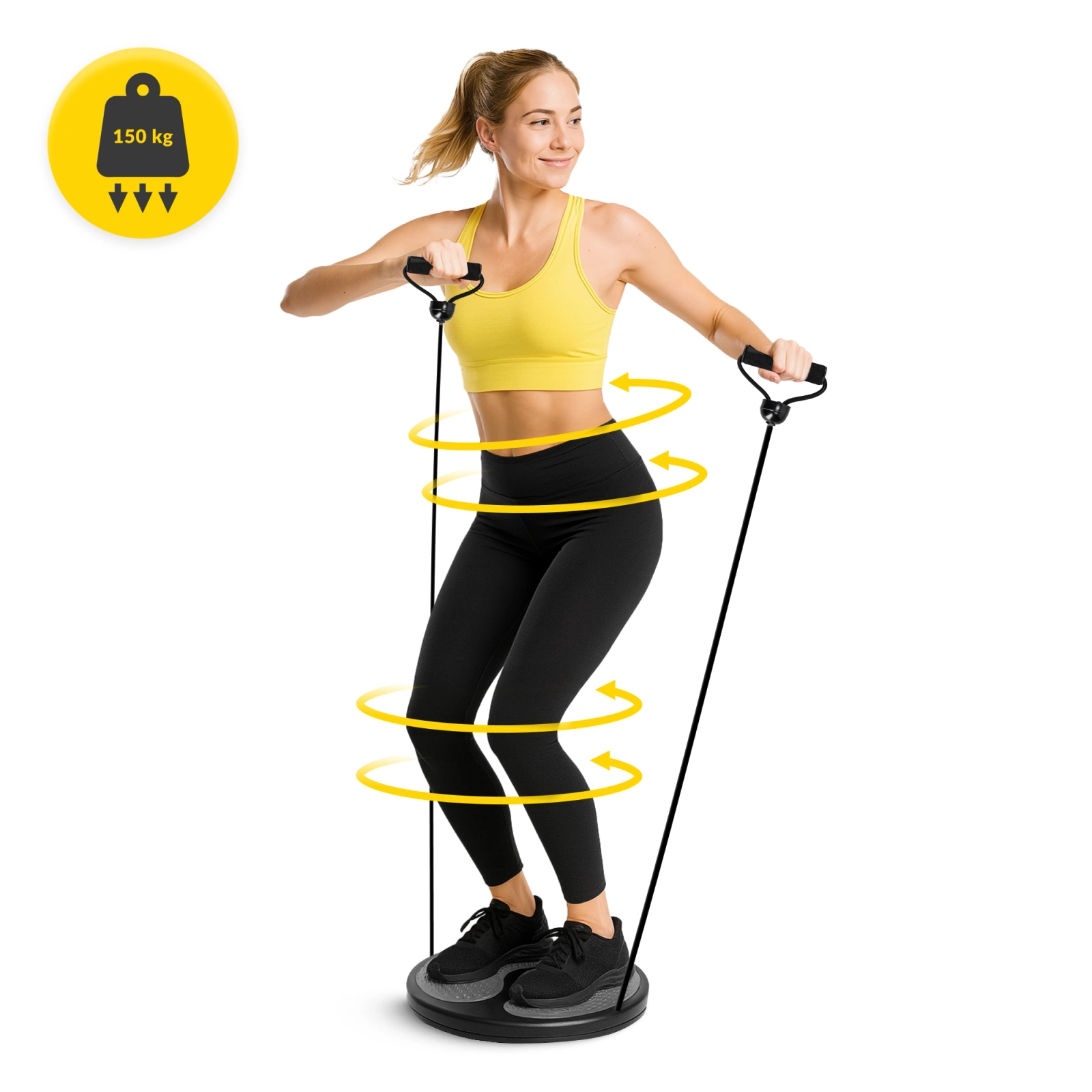 twister obrotowy z linkami mini do cwiczen fitness