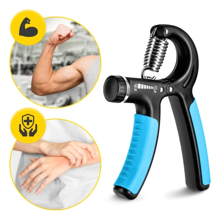 Állítható szilikon marokerősítő, kék