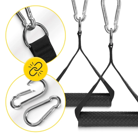 Gumírozott fogantyú csigás gépekhez, 2 db