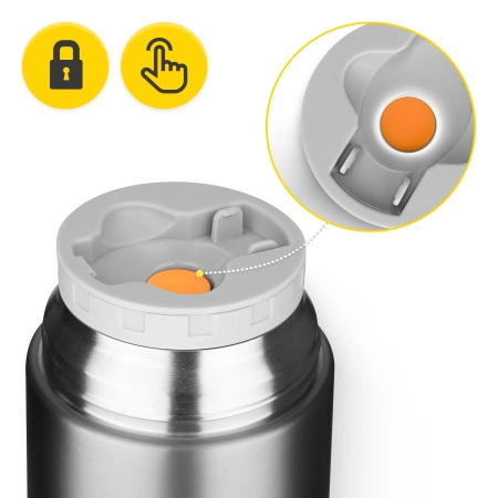 720 ml-es rozsdamentes acél ebédtermosz, ezüst