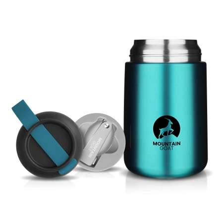 720 ml-es rozsdamentes acél ebédtermosz, kék