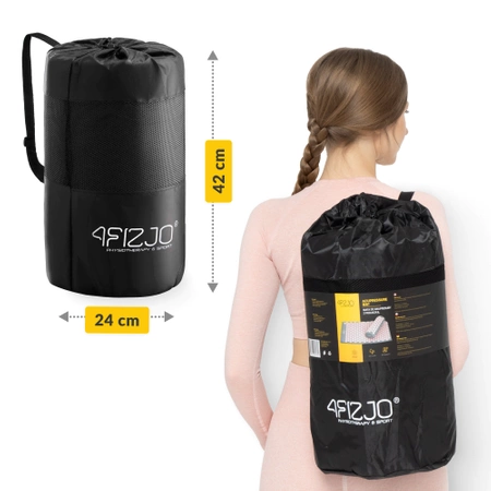 Párnával ellátott klasszikus nagy akupresszúrás szőnyeg, XL, narancssárga